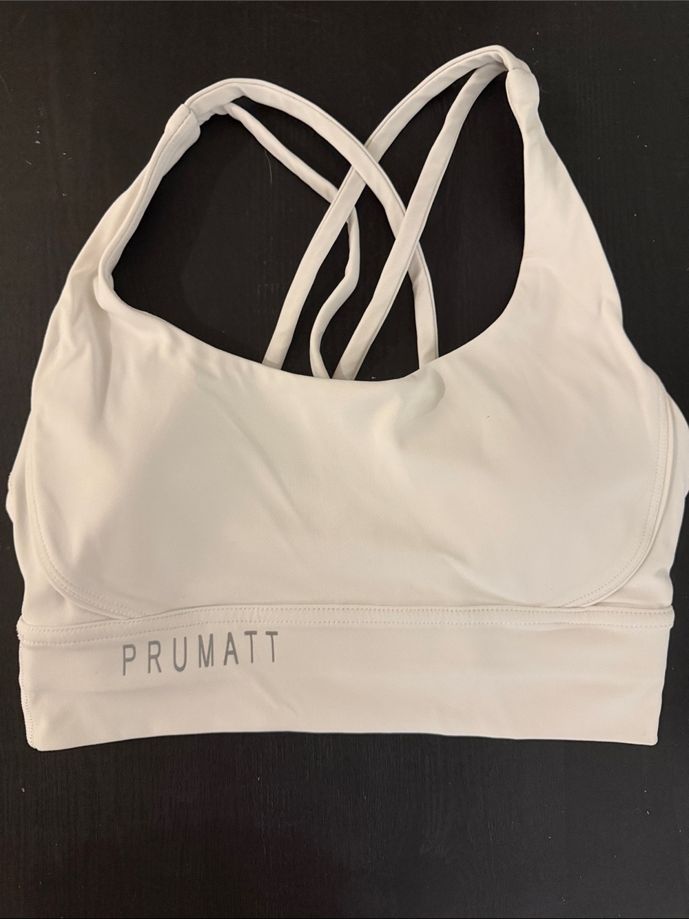 Women's Cream Strappy Support Sports Bra